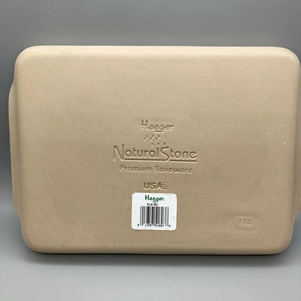 Haeger Natural Stone Bakeware Rectangular Dish New 10